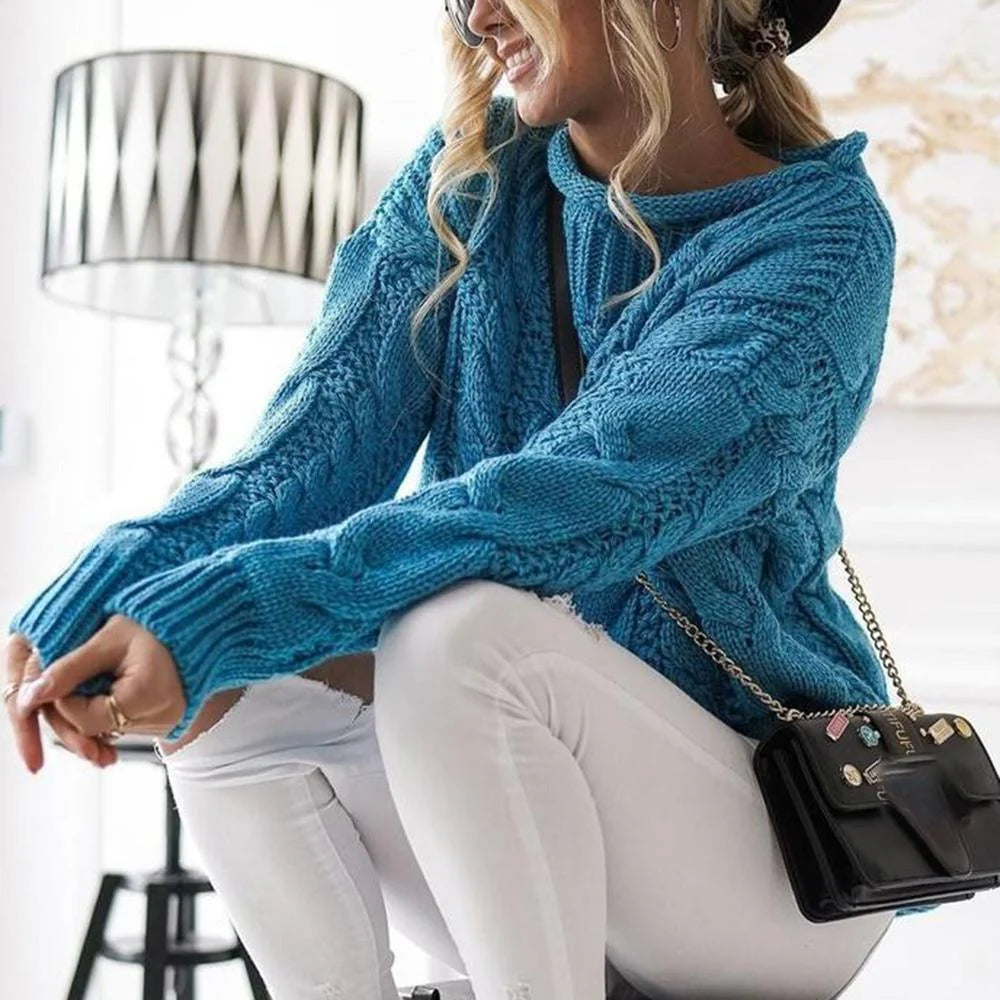 Bella Rollkragen Pullover Aus Strick Im Skyline Stil