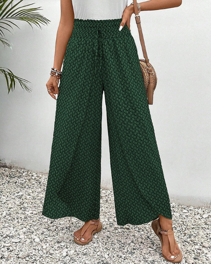 Miriam – Miriam – Weites Bein hoher Taille Hose mit entspannter Passform