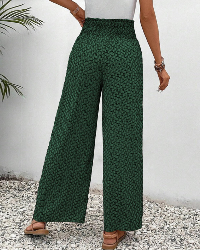 Miriam – Miriam – Weites Bein hoher Taille Hose mit entspannter Passform