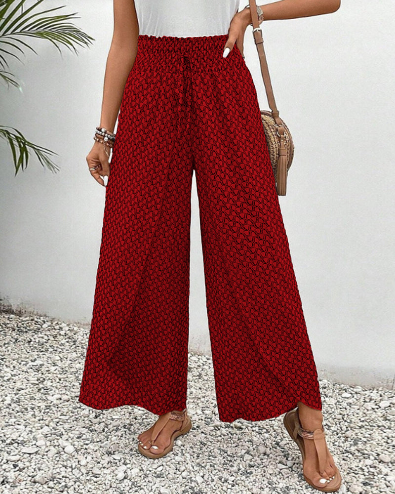 Miriam – Miriam – Weites Bein hoher Taille Hose mit entspannter Passform