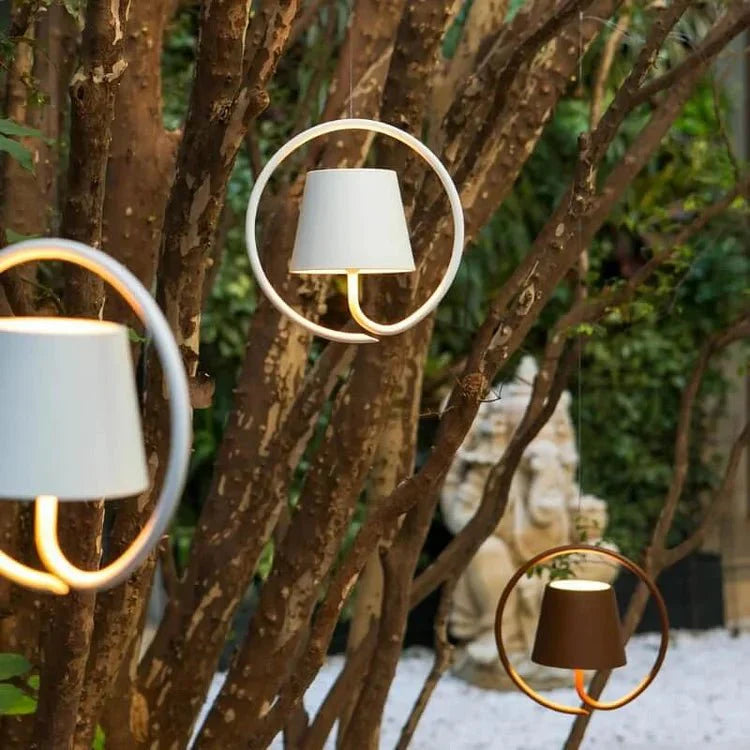 LumiNest - Wiederaufladbare LED Hängelampe mit Touch Dim für den Innen und Außenbereich