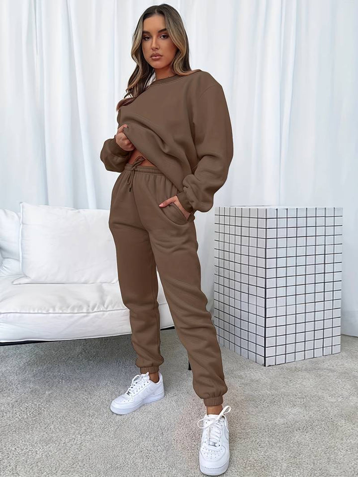 Clara - Langärmelig Top Und Hosen Zweiteiliges Set