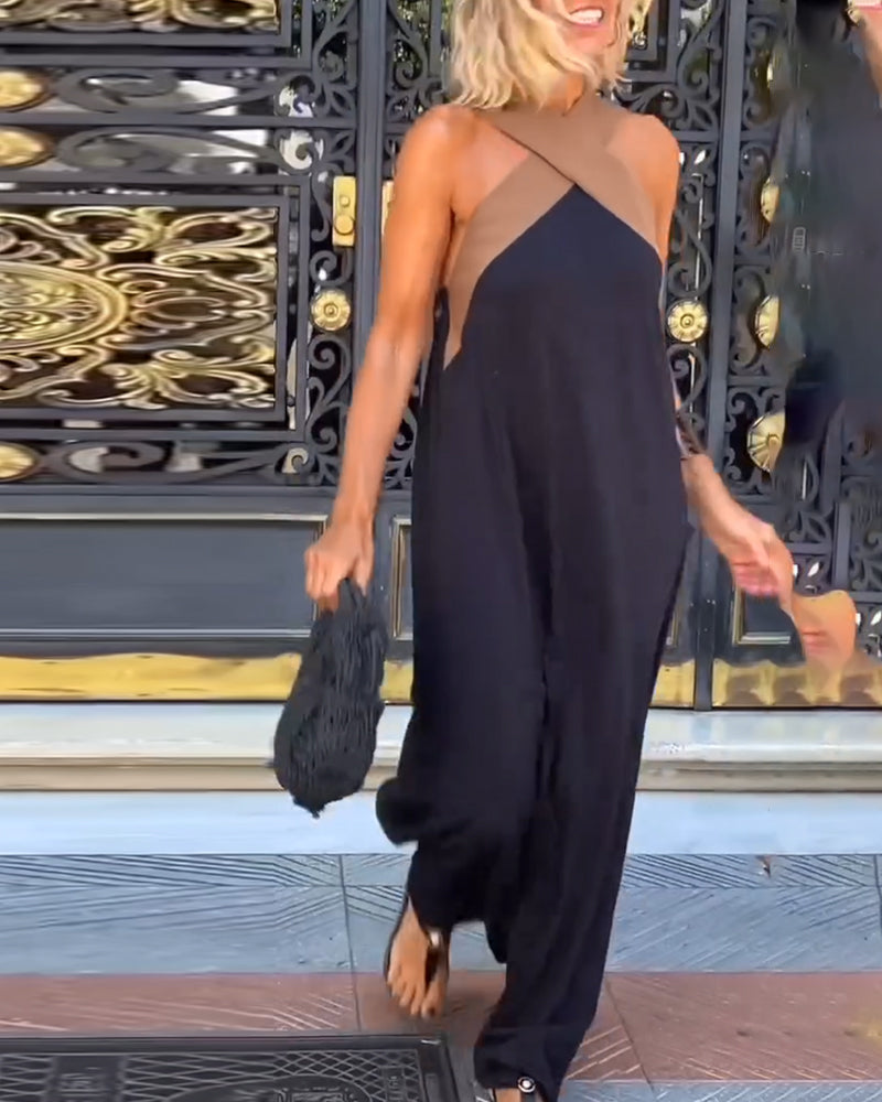 Svenja – Modisches ärmelloses Longkleid mit entspannter Passform und elegantem Stil