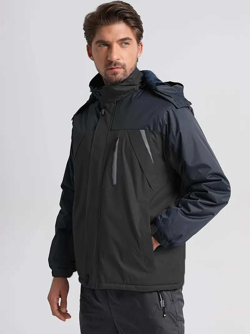 Anselm - Langärmelig Wasserdicht Kapuze Jacke Mit Reißverschluß