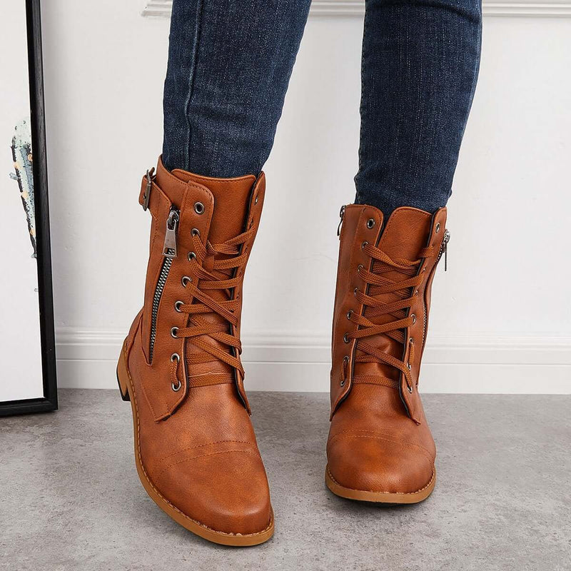 Belinda – Bequeme rutschfeste Schuhe mit seitlichem Reißverschluss