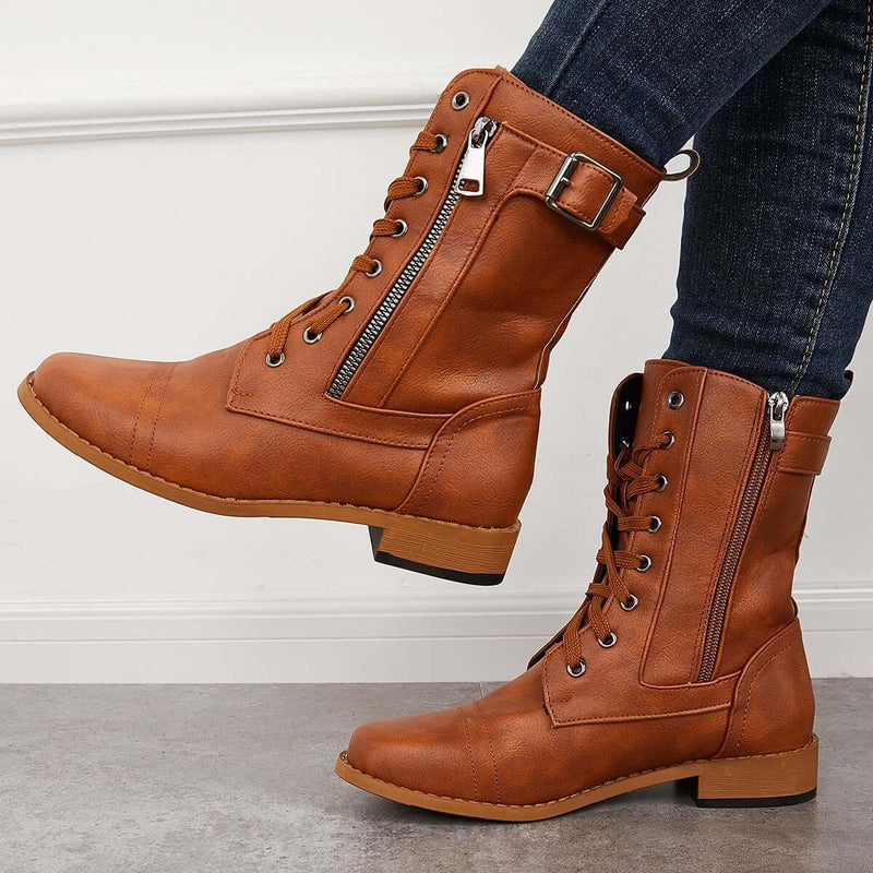 Belinda – Bequeme rutschfeste Schuhe mit seitlichem Reißverschluss