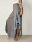 Amara – Entspannte Fließende Hose mit hohem Bund mit weitem Bein