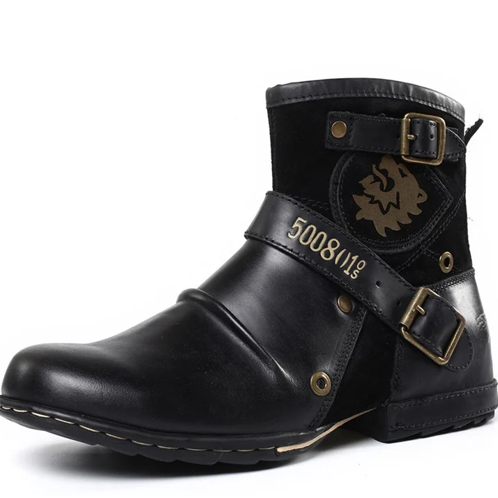 Elias – Lässige Stiefelette mit rutschfester Sohle und verstellbarer Schnalle