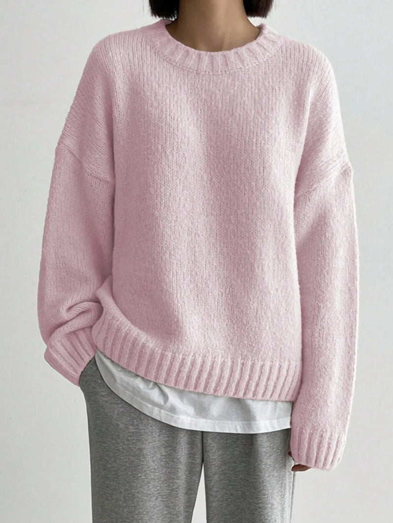 Amelia - Cozy Embrace Langarmpullover aus weichem Strick