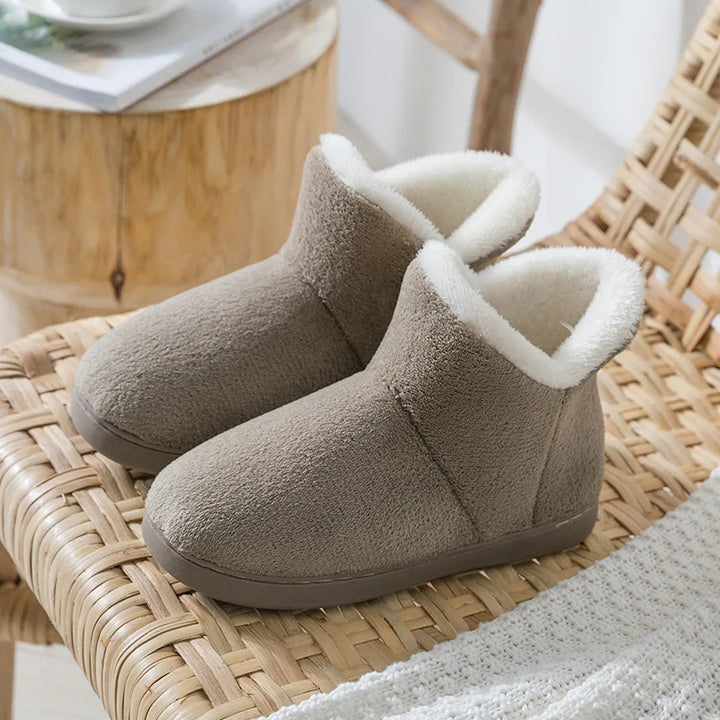 Olivia - Warme Rutschfest Pelz Gefüttert Flache Stiefel