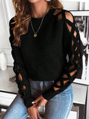 Anna – Eleganter Gemütlicher Strick Pullover Mit Langen Ärmeln