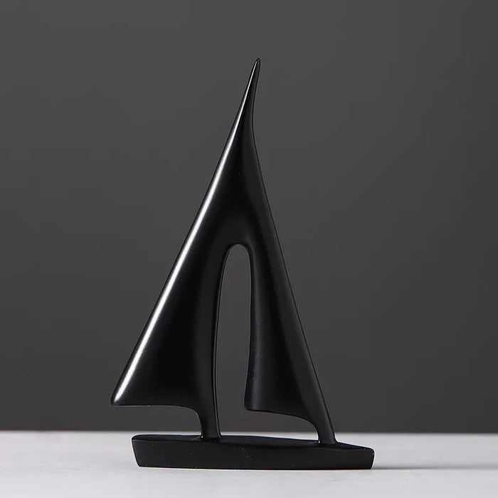 SailWhisper – Segelboot Skulptur für elegantes und modernes dekoratives Ausstellungsstück