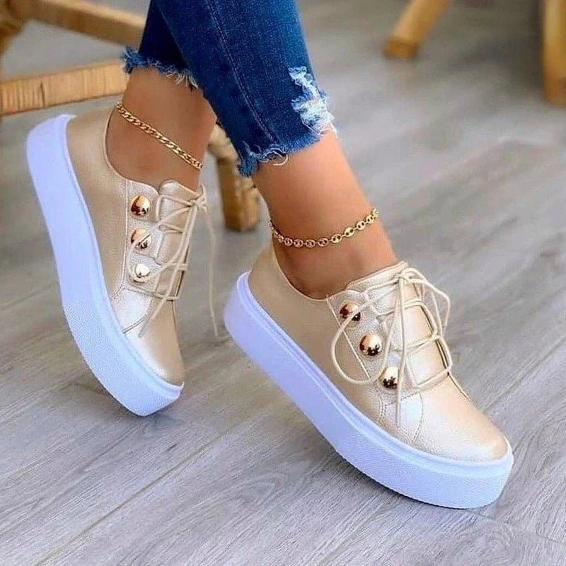 Sophie - Bequeme Rutschfest Wohnungen Knöchel Turnschuhe