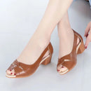 Anna – Leichte rutschfeste Sandalen mit Absatz und offenem Zehenbereich