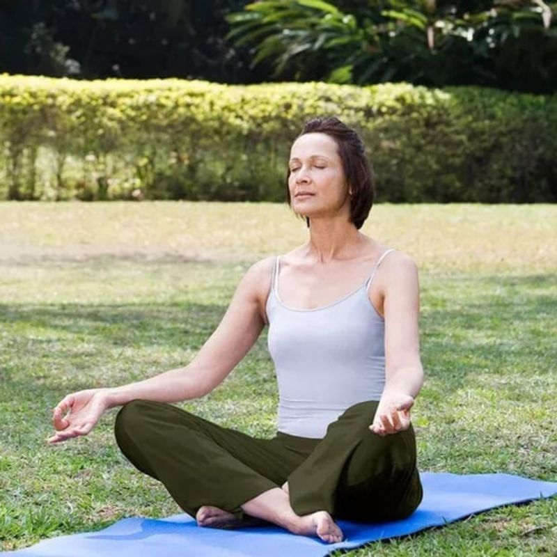 Eliana – Stylische Yogahose mit hohem Bund Seitentaschen und weitem Beinschnitt