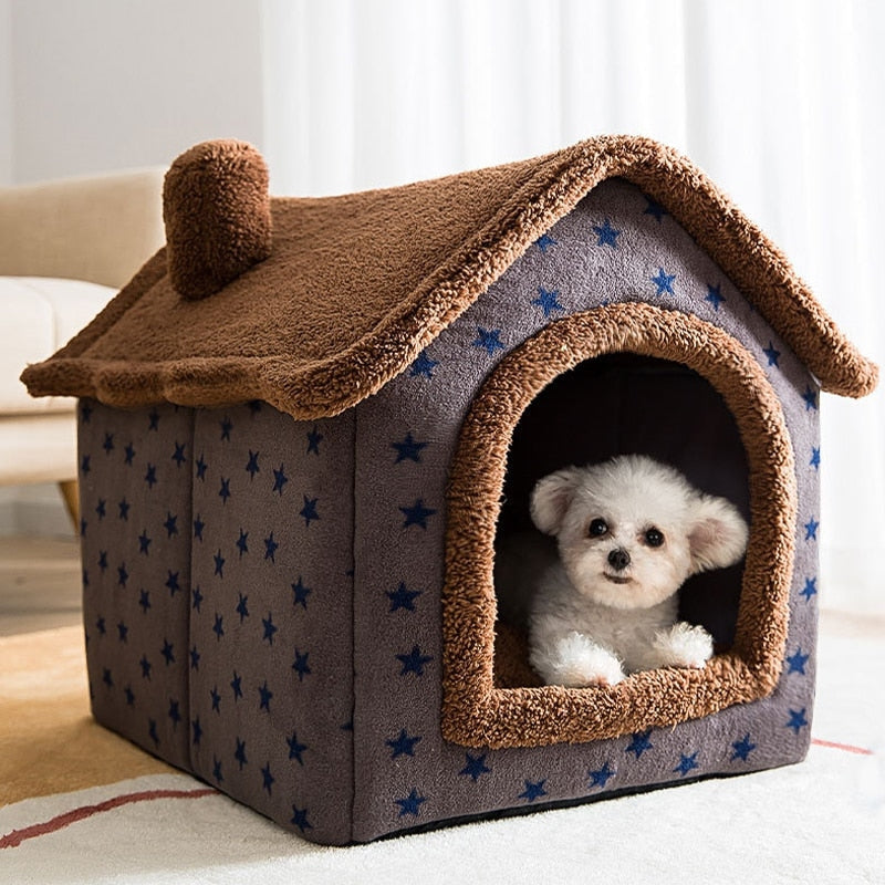 PawLoom – Flauschiges Haustierhaus für den Innenbereich mit waschbarem und abnehmbarem Bezug