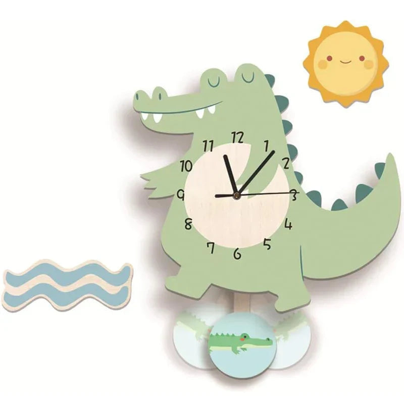 ZooClock – Wanduhr mit Tiermotiven und beweglichem Pendeldesign