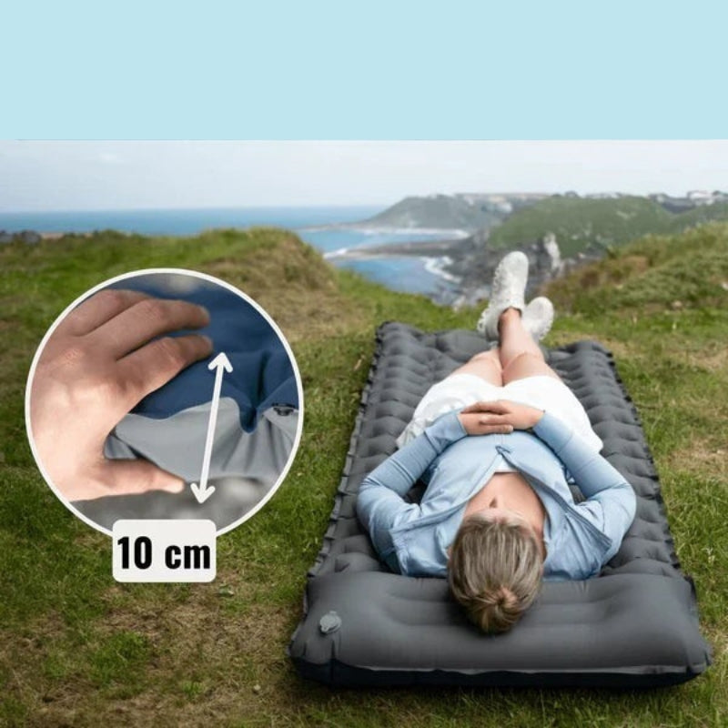 QuickRest – Schnellaufblasende Luftmatratze mit integriertem Kissen fürs Camping