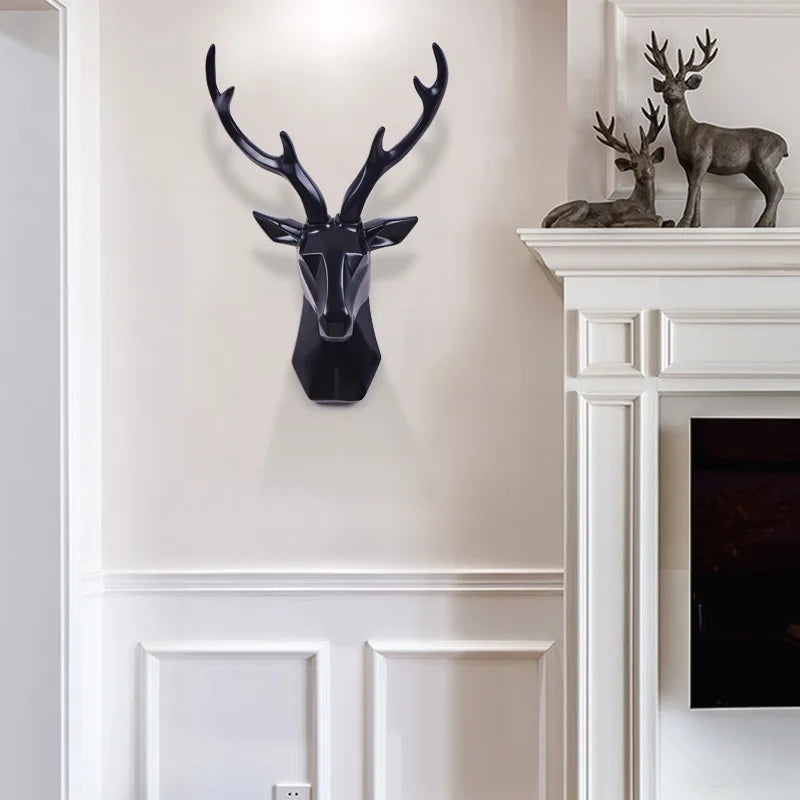 Regal Deer – Dekorative Wandskulptur mit Hirschkopf und realistischen Details