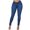 Frieda – Lässige Hohe Taille Schlanke Passform Knöchellange Hose mit Knopfta