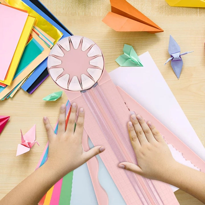 FineCut - Multifunktionaler Papierschneider mit Messhilfe für präzises Crafting