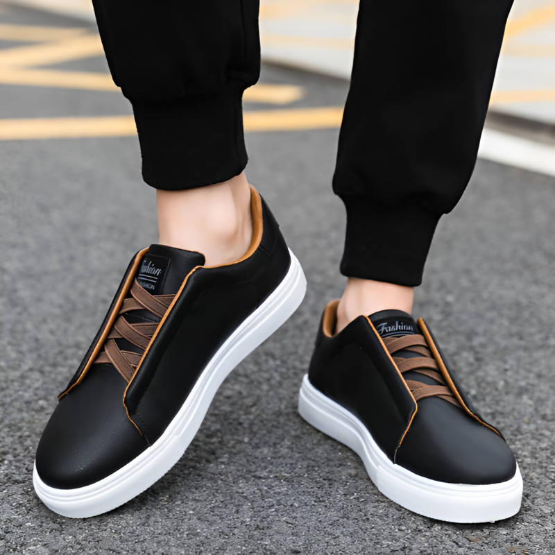 Sebastian – Lässiger flacher Sneaker mit rutschfester Sohle