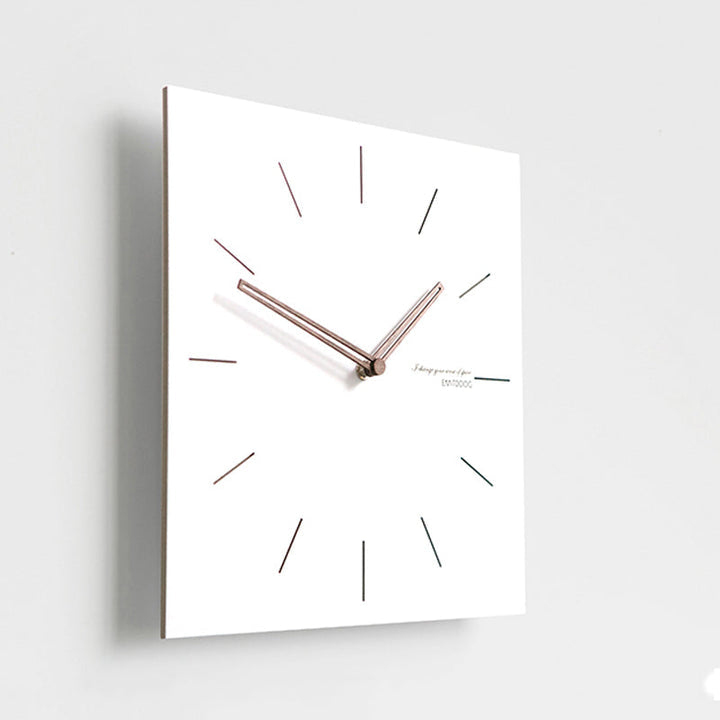 TimeLume – Moderne quadratische Wanduhr für stilvolle Wohnzimmerdekoration