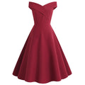 Selina – Modisches Schulterfrei Midikleid für einen eleganten Look