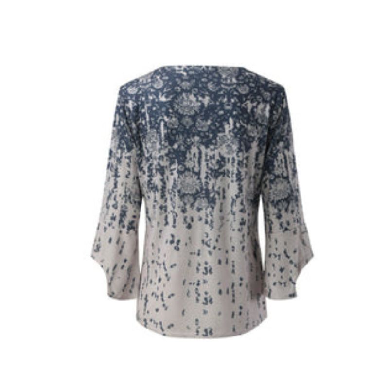 Noreen - Elegante Bluse mit V-Ausschnitt und langen Ärmeln