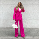 Julia - Zweiteiliger Satz mit Gürtelblazer und weiten Hosenbeinen