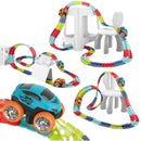 VantaRush – Flexibles LED Rennstrecken Set mit veränderbarem Layout und leuchtendem Auto