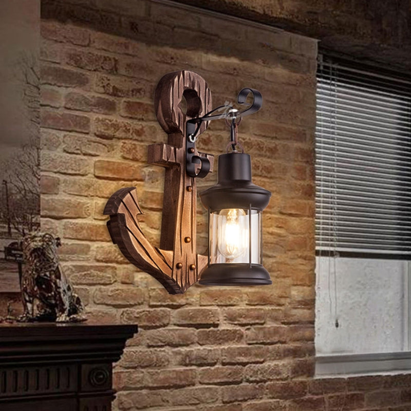 AnchorGlow – Anker Wandlampe mit Laterne für einzigartiges Dekor