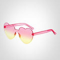Elina – Herzförmige Sonnenbrille mit Farbverlauf und UV Schutz