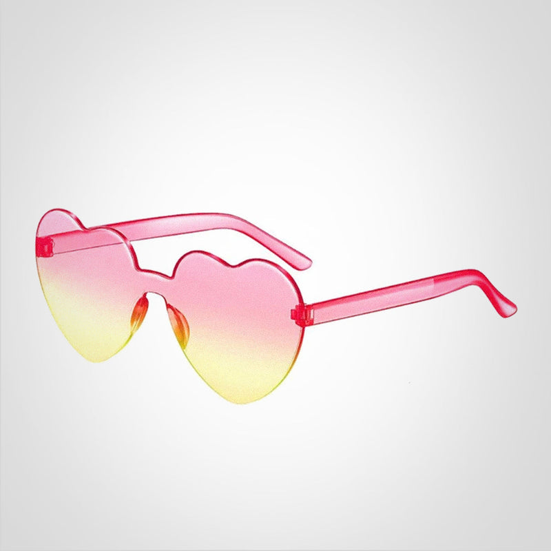 Elina – Herzförmige Sonnenbrille mit Farbverlauf und UV Schutz