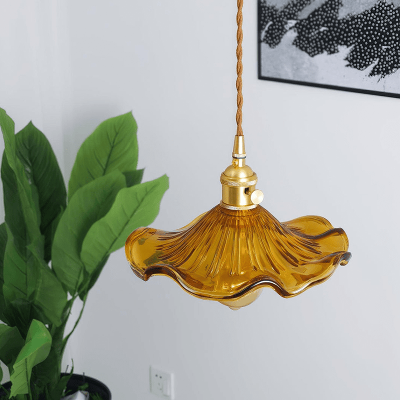 FloraGlow - Elegante blumige LED Pendelleuchte mit künstlerischem Gestaltung für stilvolle Innenräume