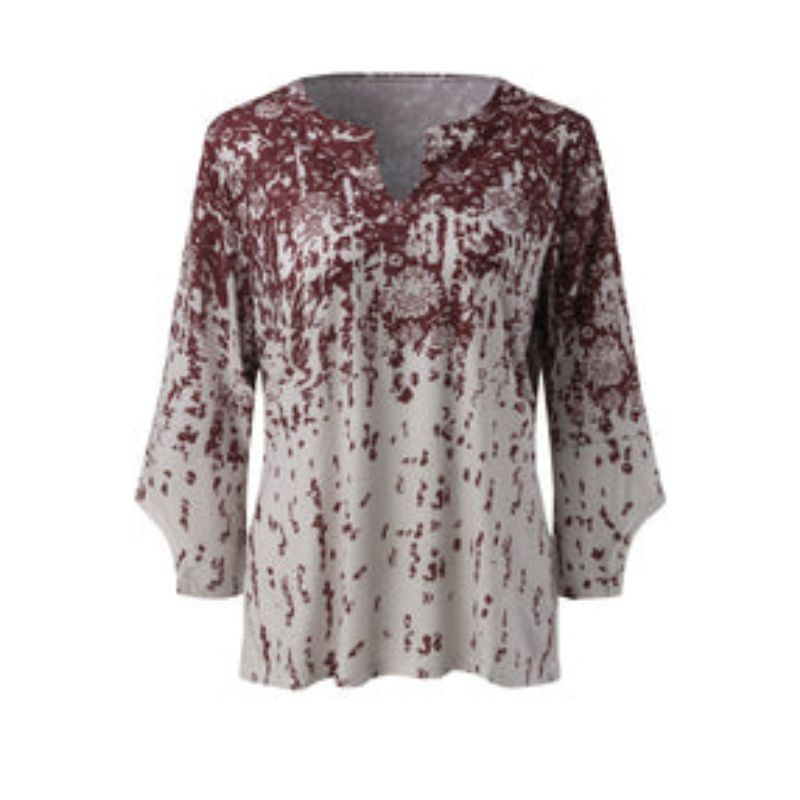 Noreen - Elegante Bluse mit V-Ausschnitt und langen Ärmeln