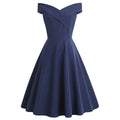 Selina – Modisches Schulterfrei Midikleid für einen eleganten Look