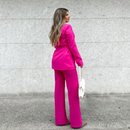 Julia - Zweiteiliger Satz mit Gürtelblazer und weiten Hosenbeinen