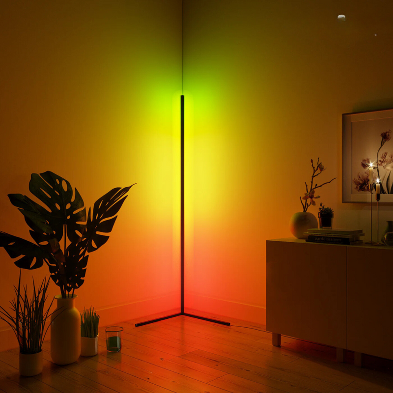 LumiWave - Moderne LED Stehleuchte mit lebhaften Multicolor Effekten