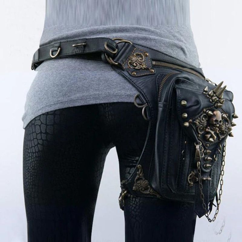 Ana – Ausgefallene Harness Tasche mit verstellbaren Riemen und mehreren Reißverschlusstaschen