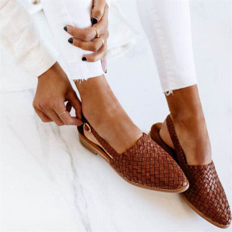 Yuliana - Lässige flache Riemenschuhe mit rutschfester Sohle für Stil und Komfort