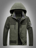 Adam - Langärmelig Wasserdicht Kapuze Jacke Mit Taschen