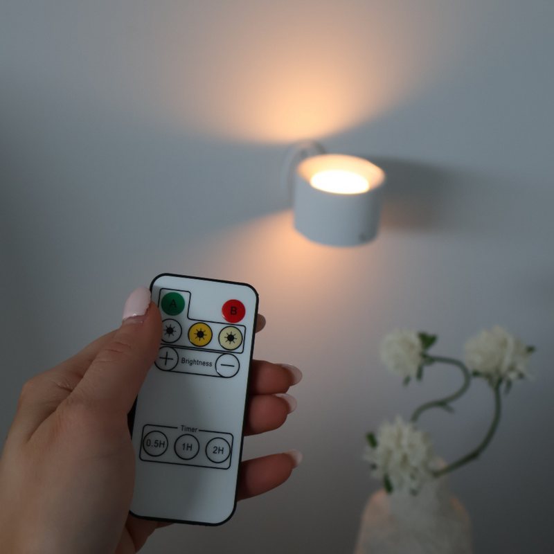 AuraGlow - Kabellose LED Wandleuchte mit einstellbarer Helligkeit und wiederaufladbarem Gestaltung