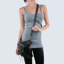 Ana – Ausgefallene Harness Tasche mit verstellbaren Riemen und mehreren Reißverschlusstaschen