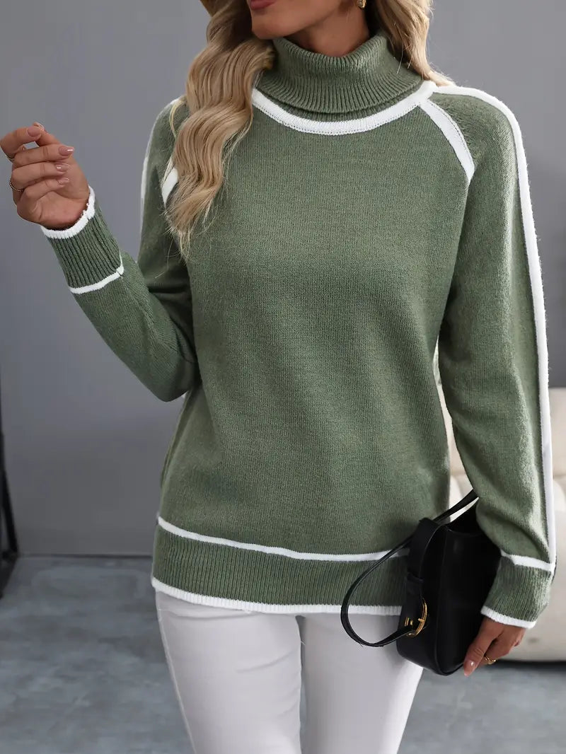 Sarah - Langarm Rollkragenpullover für zeitlose Wärme
