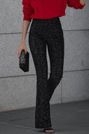 Zofie - Luxuriöser Schlanke Passform Elastische Taille Pailletten Hose