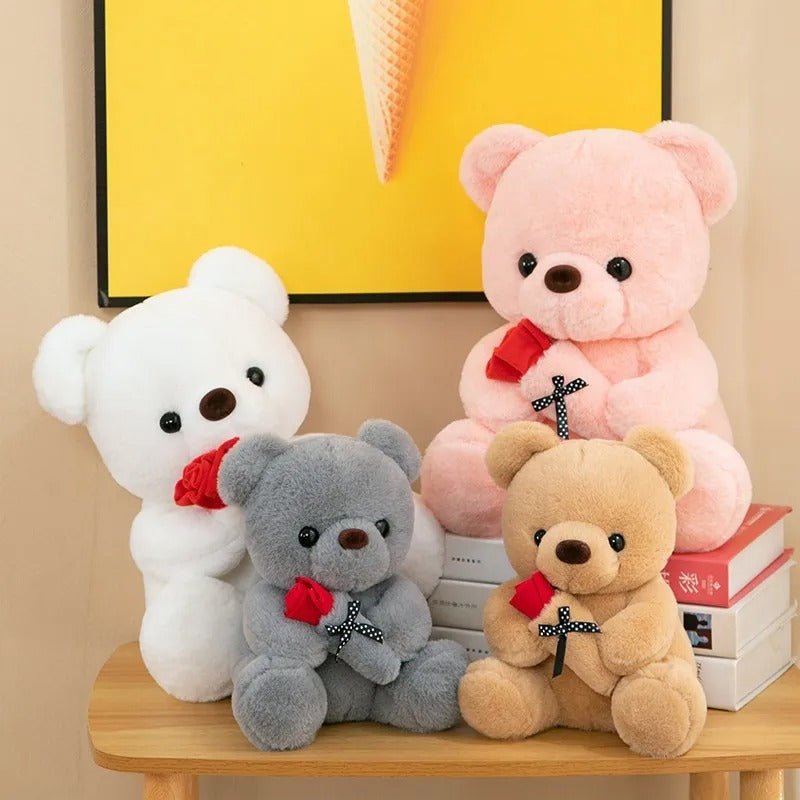 RoseCuddle - Rosen Teddybär mit handgefertigtem Entwerfen