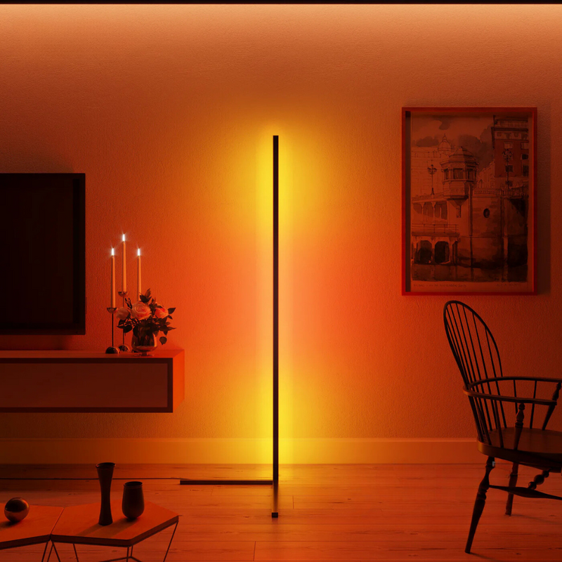 LumiWave - Moderne LED Stehleuchte mit lebhaften Multicolor Effekten