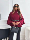 Sarina – Elegante locker sitzende Langarmjacke mit verstellbarem Gürtel