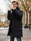 Anselm - Langärmelig Kapuzenpuffer Mantel Mit Kordelzug